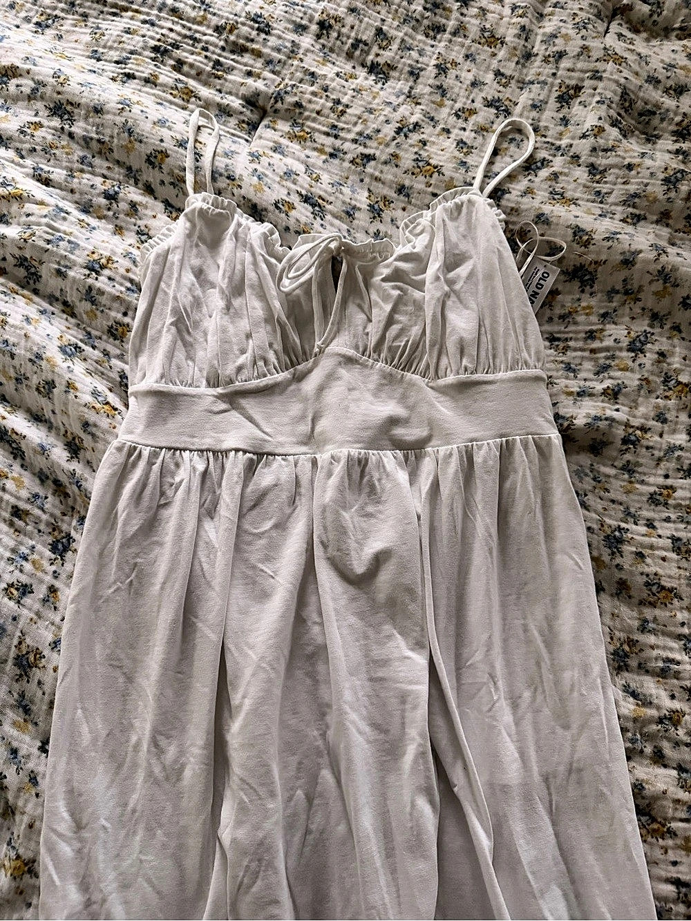 Old Navy White midi Dress Size Large New with Tags Never Worn